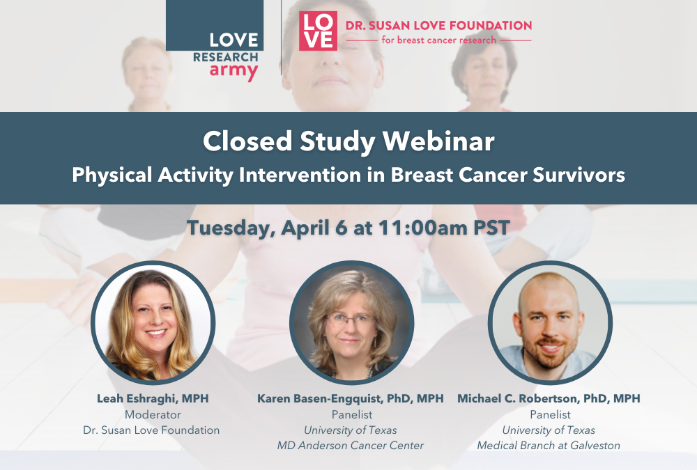 Physical Activity Intervention in Breast Cancer Survivors Webinar